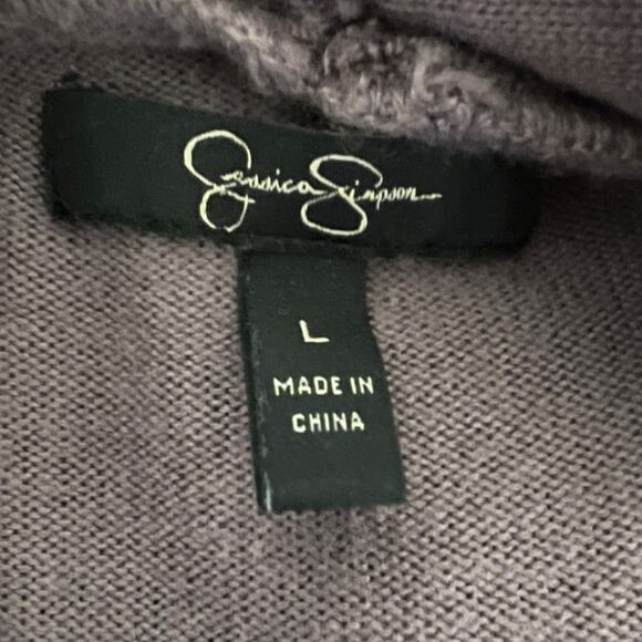 Jessica Simpson Womens Asymmetrical Sweater Purple Size Large - Picture 5 of 6